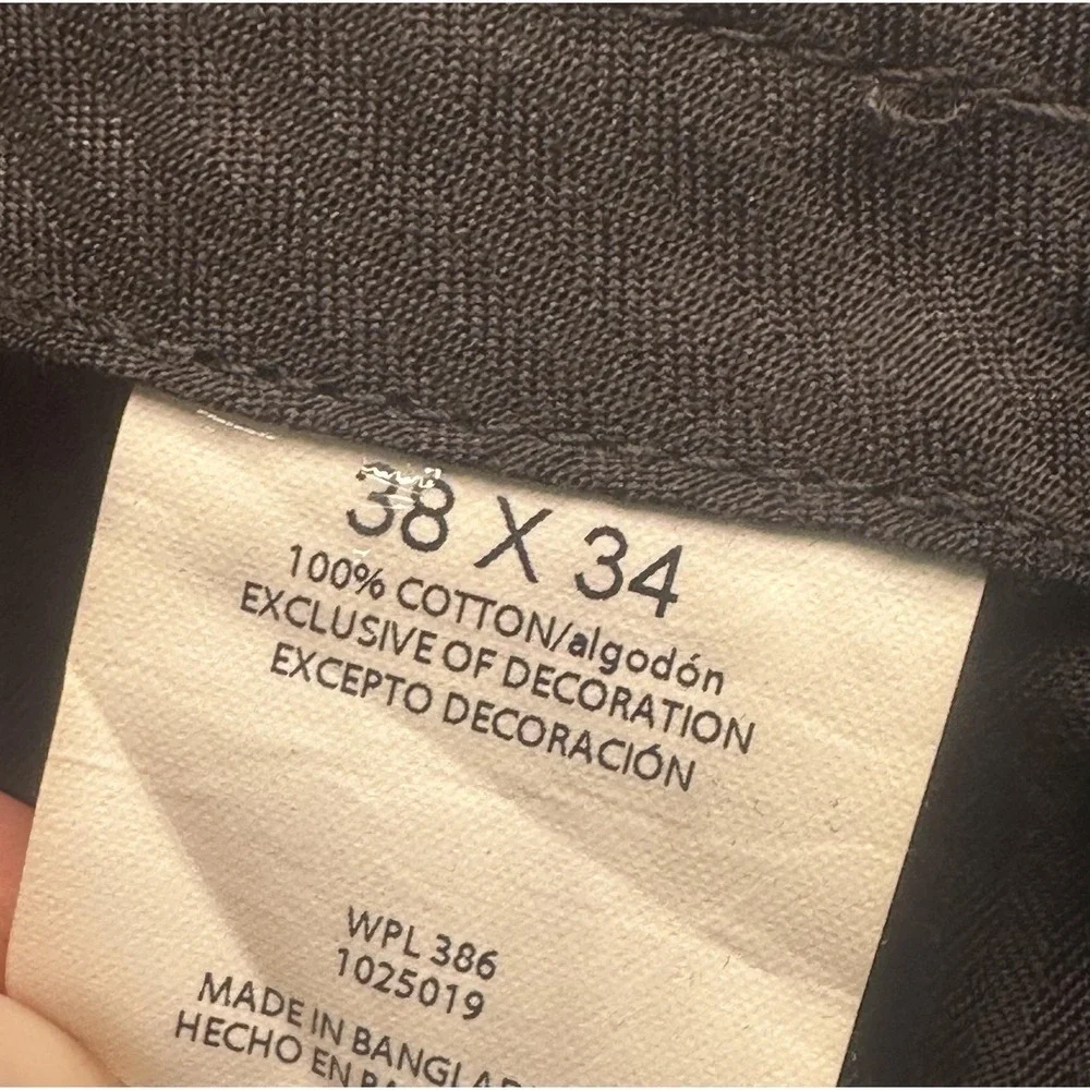 Haggar Work To Weekend Pants Mens 38x34 Blue Straight Fit Khaki Chino Cotton